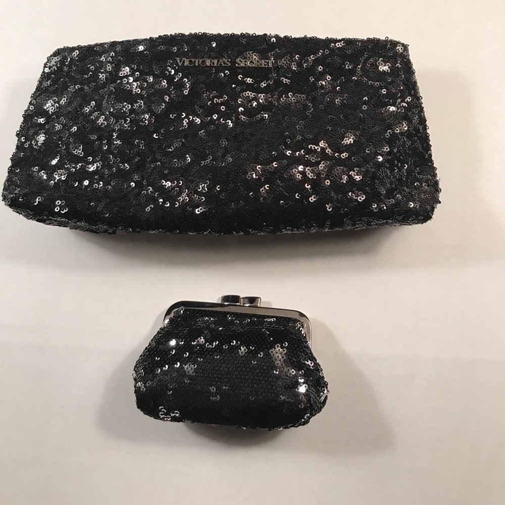 Victoria's Secret Sequined Clutch and Coin Purse