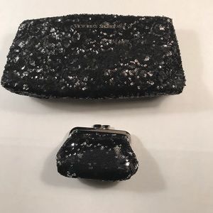 Victoria's Secret Sequined Clutch and Coin Purse
