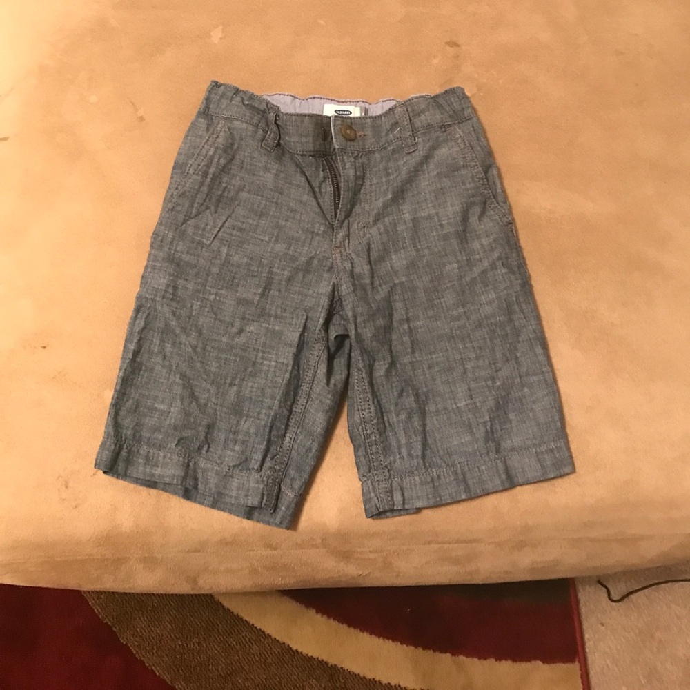 Boys denim look shorts