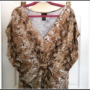 Snakeskin Print Blouse