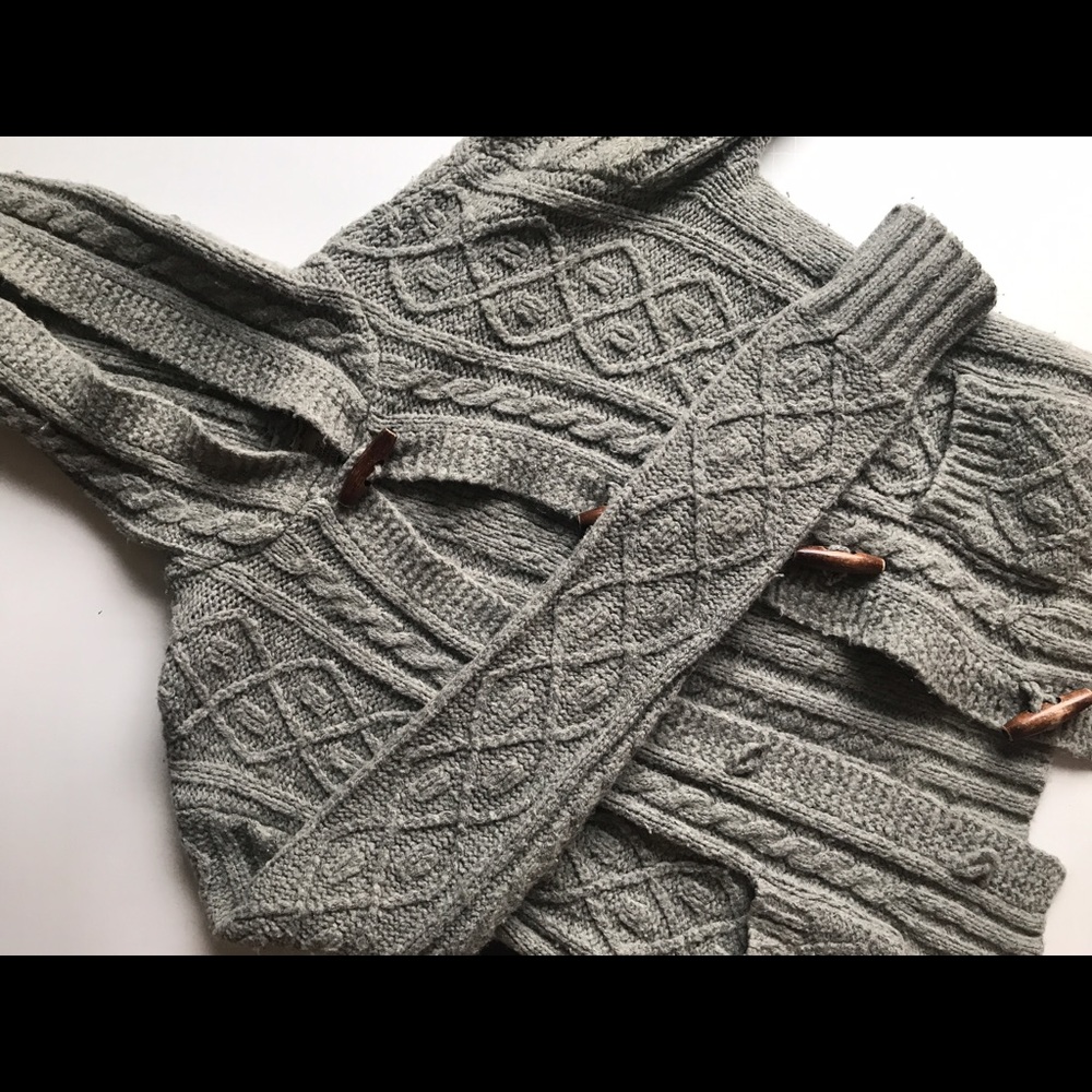 Wool free people cardigan (with hood)
