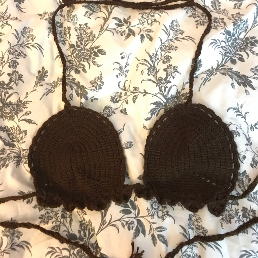 crochet bikini top