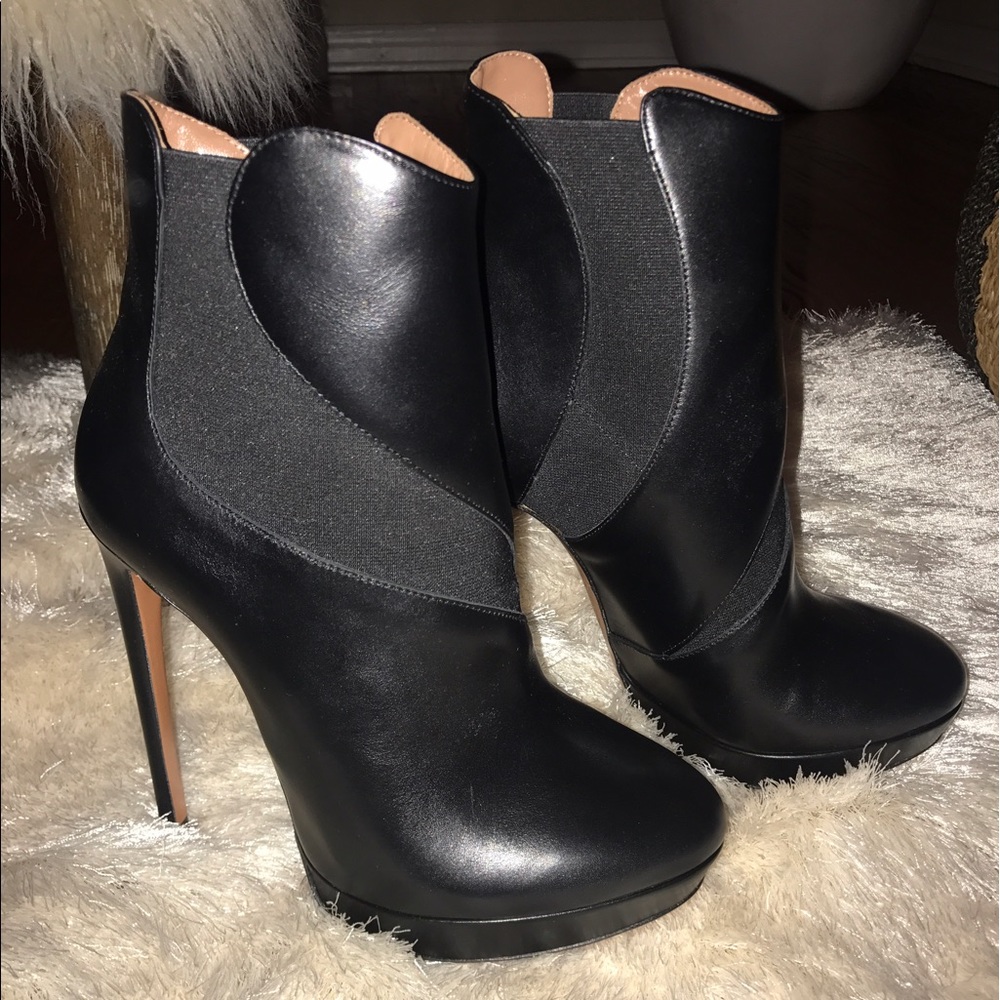 New Alaia Bottines Platef Veau Soft Boots - Picture 3 of 8