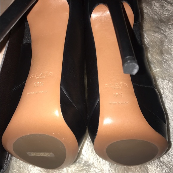 New Alaia Bottines Platef Veau Soft Boots - Picture 5 of 8