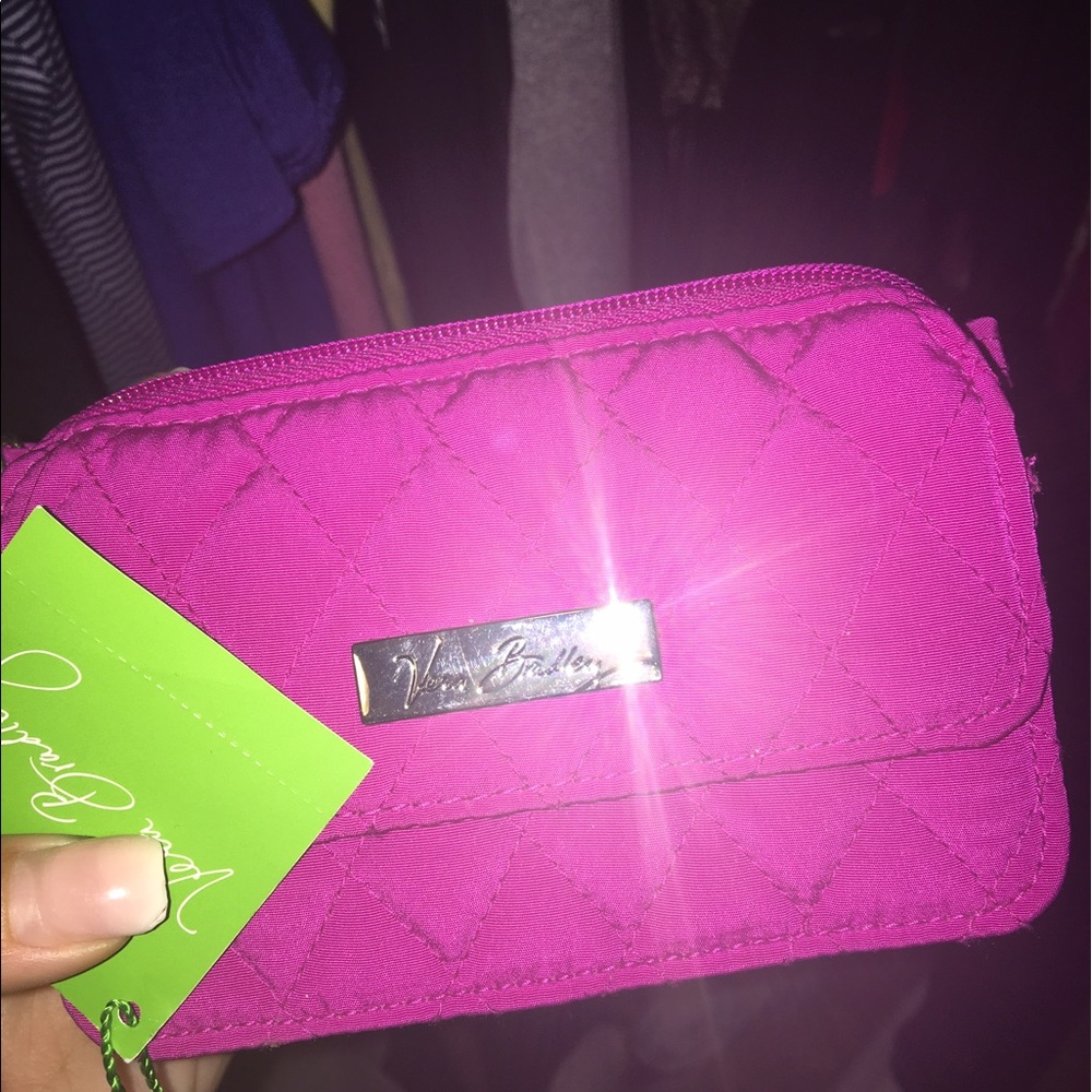 Brand new Vera Bradley wallet w strap