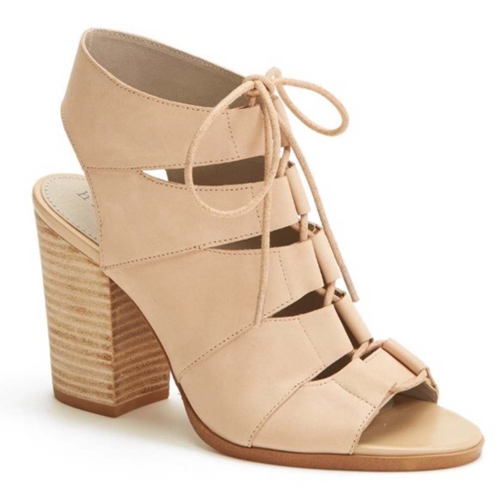 Hinge block heel sandal