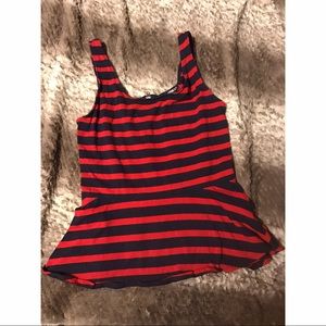 💙🇺🇸Red/blue peplum top🇺🇸❤