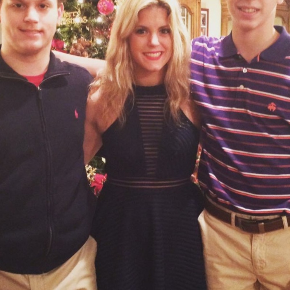 Navy blue formal dress