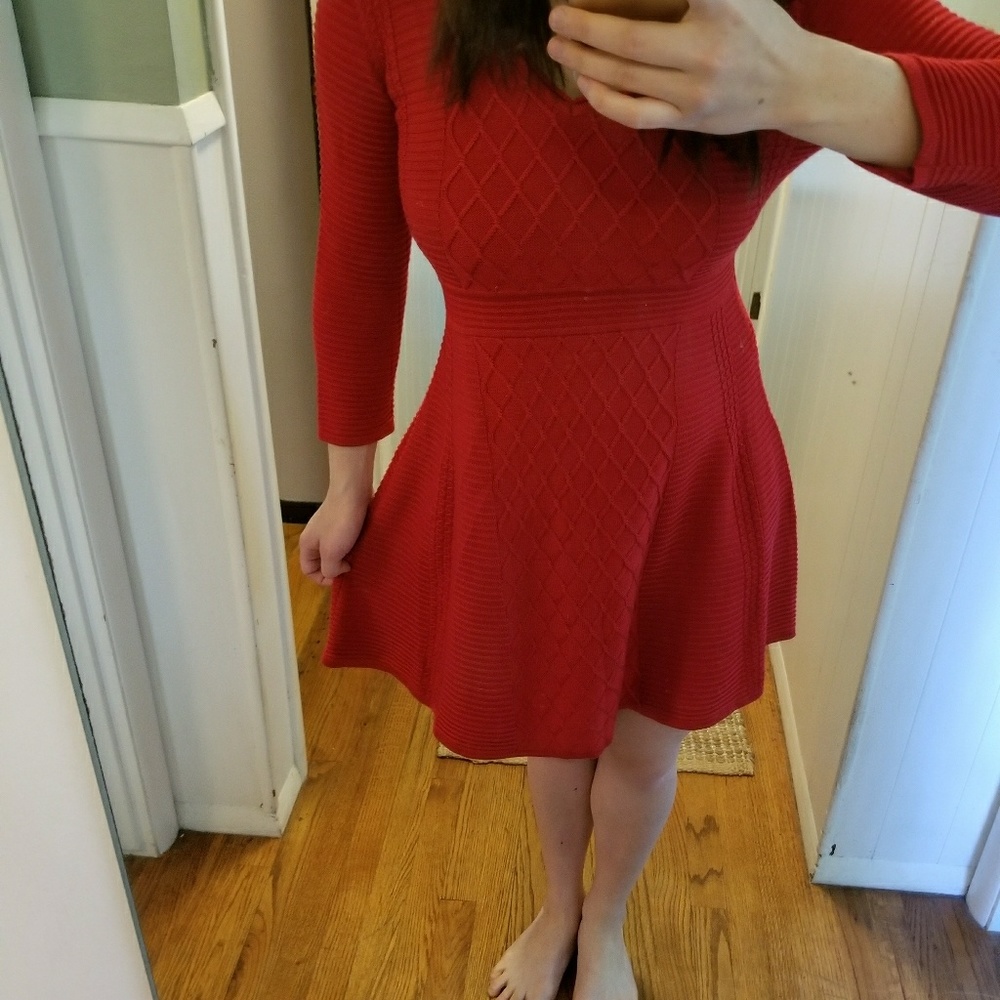 NWOT Andrew Marc Red Ballet Dress