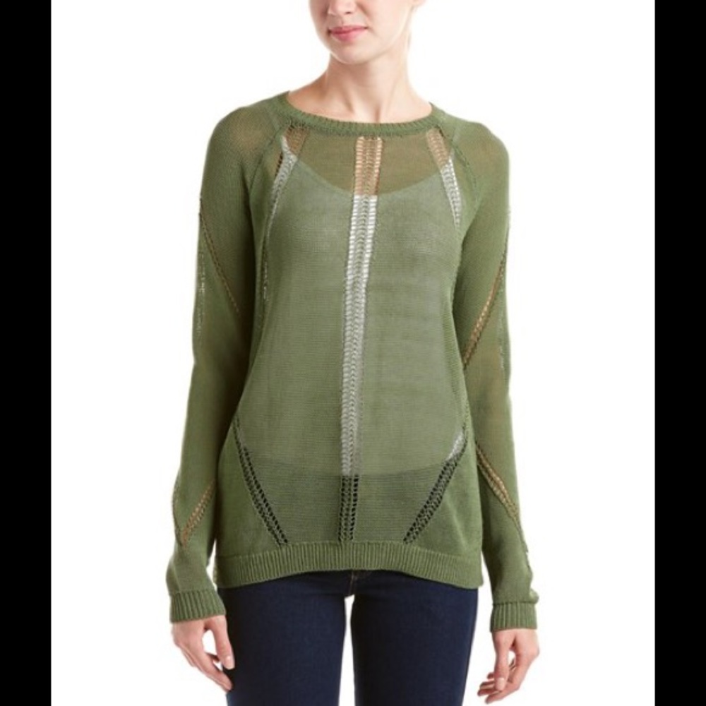 Bailey 44 -Yerba Mansa green knit top -Med NWT