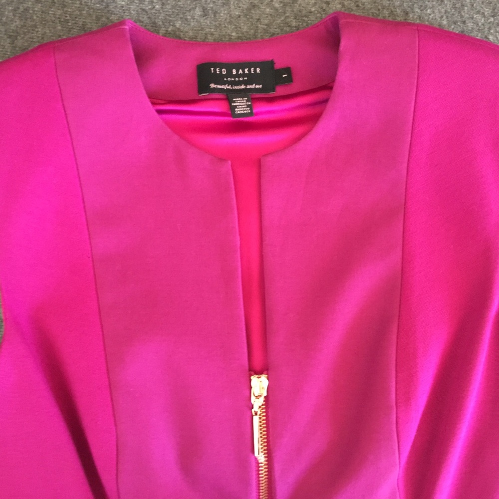 Ted Baker Fuschia Dress Sz 1