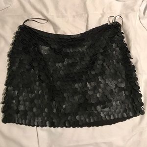 Zara leather skirt