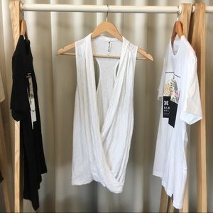 Fabletics Tops - Fabletics Aruba Wrap Surplice Top in White Fabletics Tops - Fabletics Aruba Wrap Surplice Top in White