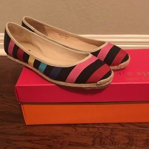 Kate Spade Canvas Flats Size 7 1/2