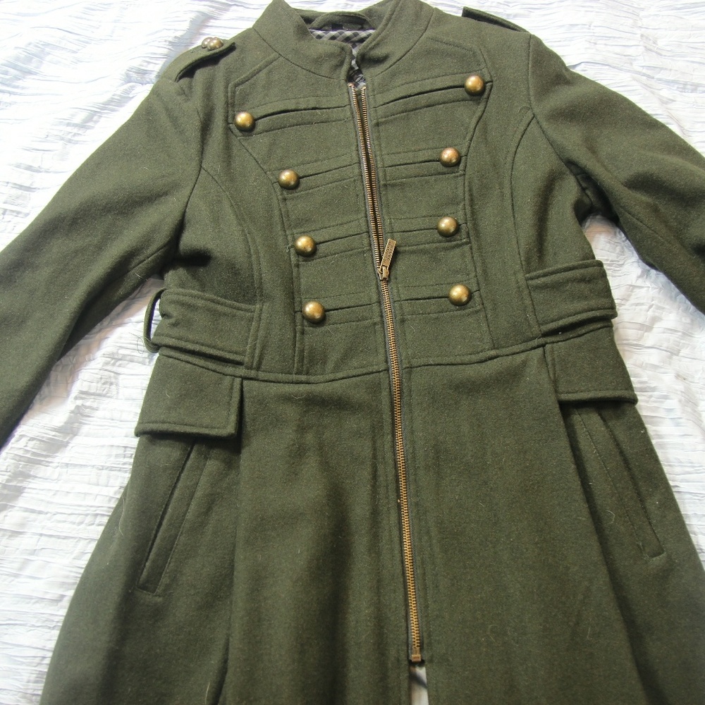 Steve Madden miltary green coat NEW