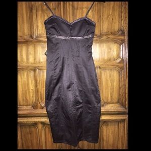 Midi dress, satinish finish