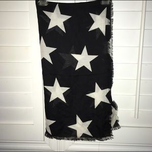 Star print scarf