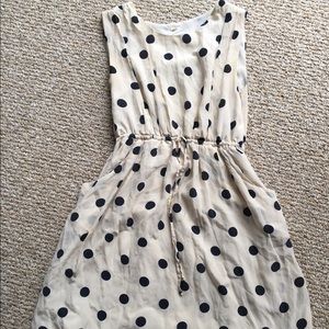 J Crew Polka Dot Silk Dress