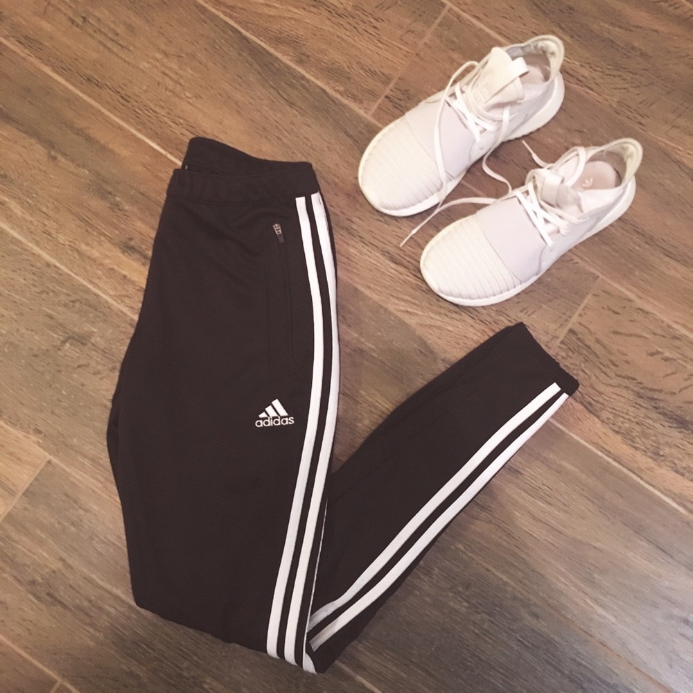 SOLD!! Adidas skinny track pants