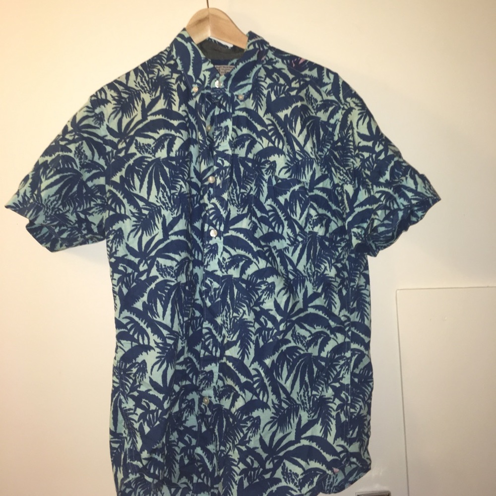 J.Crew medium button down short sleeve Henley