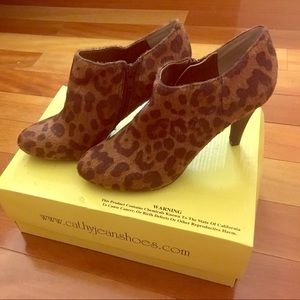 Cathy Jean Leopard Booties