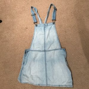 Denim overall dress
