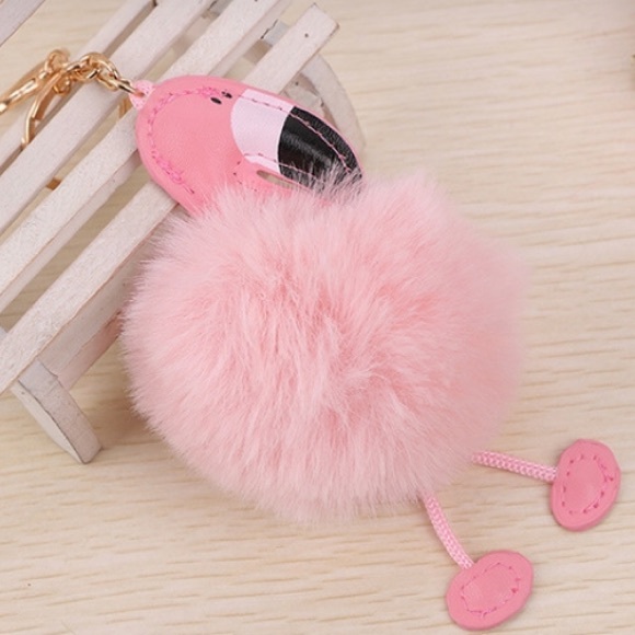 Accessories - Hump Day Sale!! Adorable Flamingo KeyChain Charm