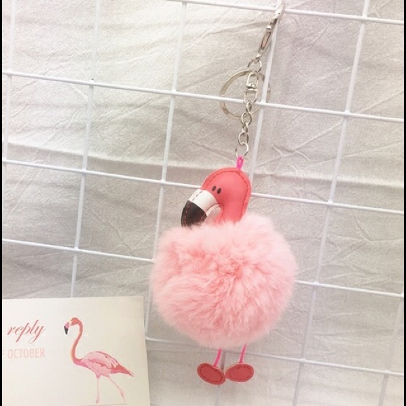 Hump Day Sale!! Adorable Flamingo KeyChain Charm - Picture 4 of 4