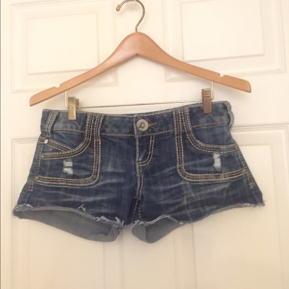 denim shorts