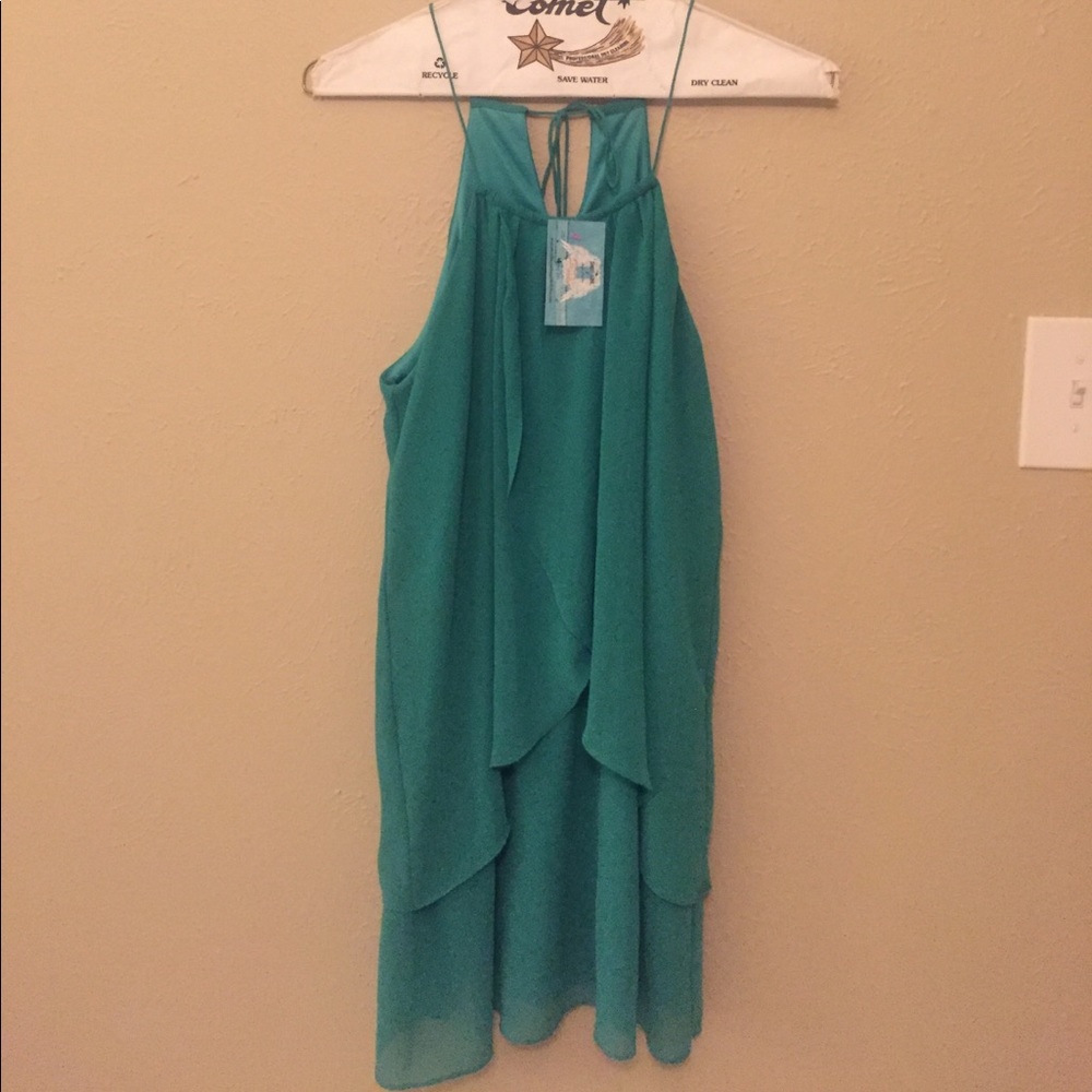 Green summer dress