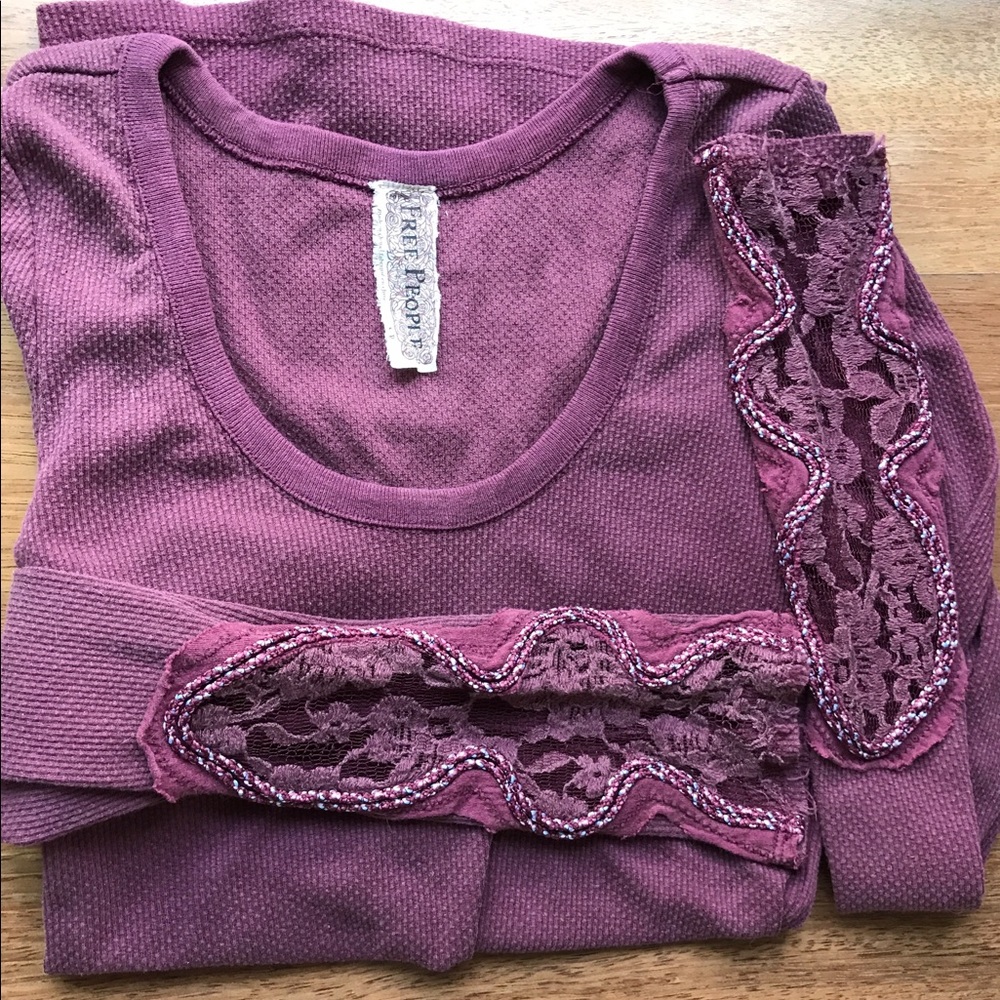 Free People crafty cuff thermal top