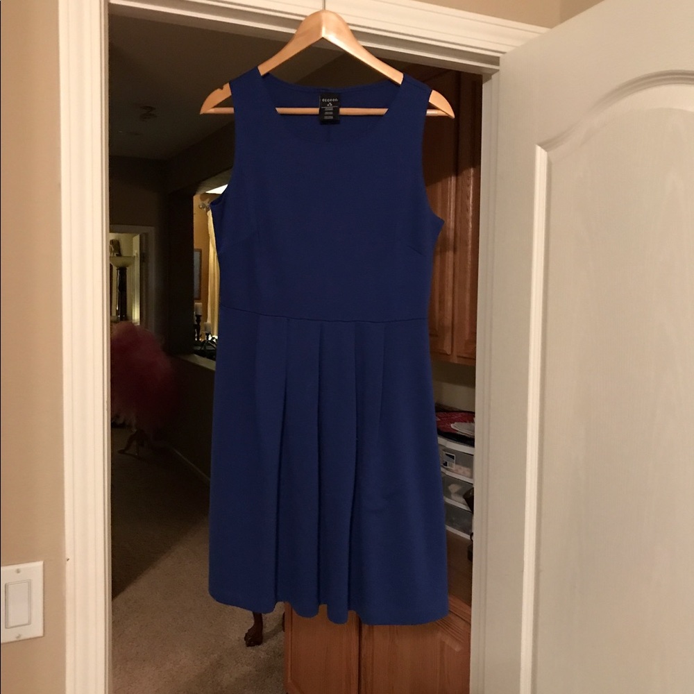 Casual royal blue dress