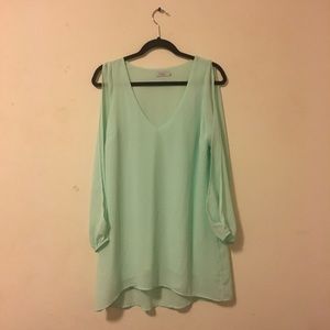 Mint Tobi Open Sleeve Dress