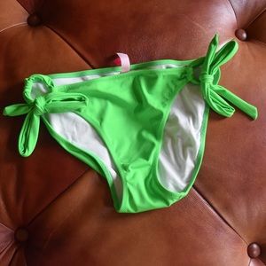 Victoria's Secret Green Swim String Bikini Bottoms
