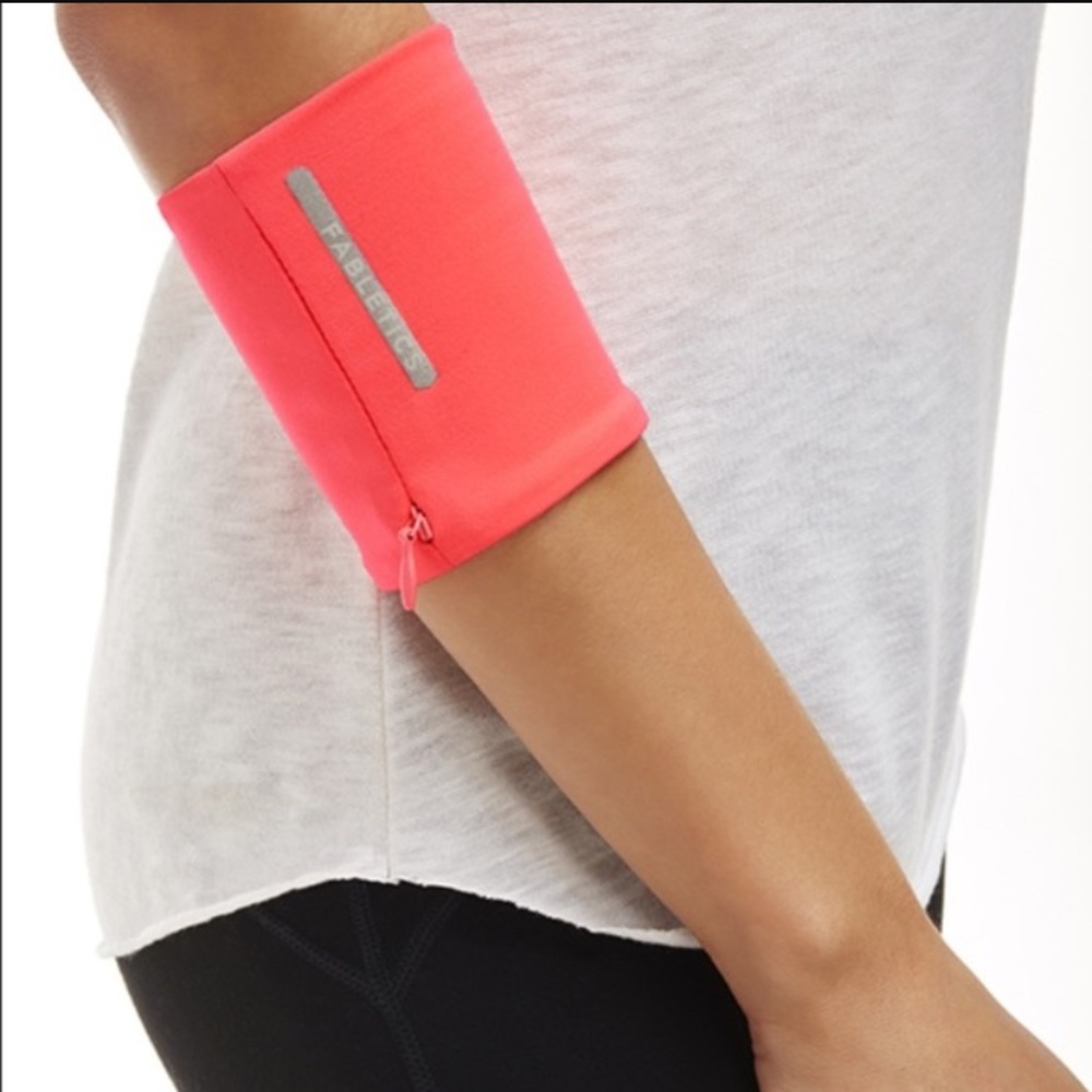 Fabletics Wristband Pouch in Neon Coral ▪️NWT▪️