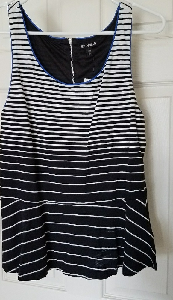 Express Peplum Ombre Tank BNWT Size M