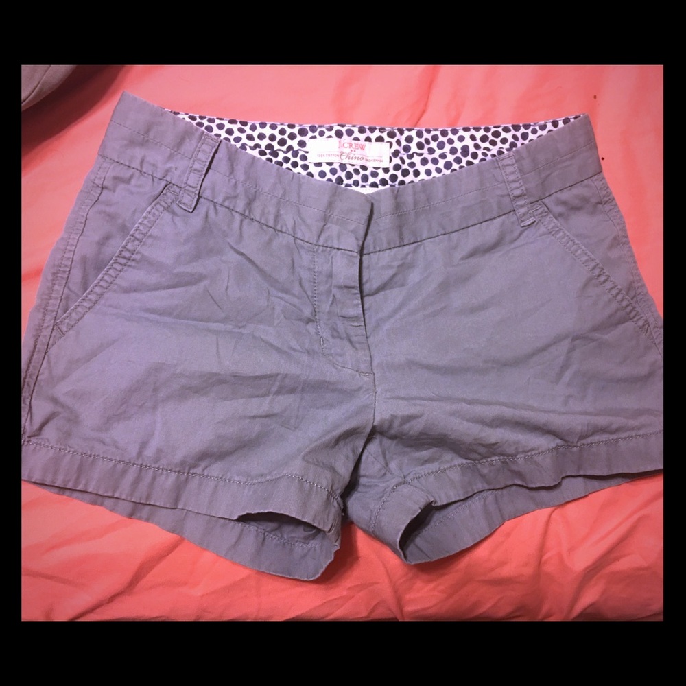 Gray J.Crew chino shorts