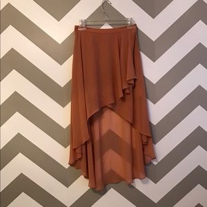 Topshop High Low Sheer Skirt