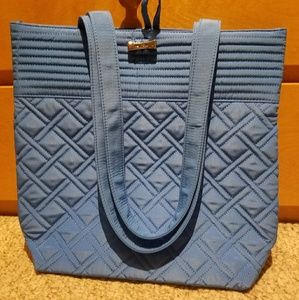 GUC Vera Bradley Microfiber Tote in Coastal Blue