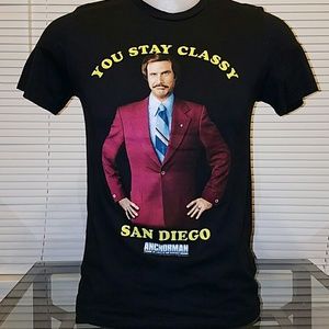 Men's Ron Burgundy Tee