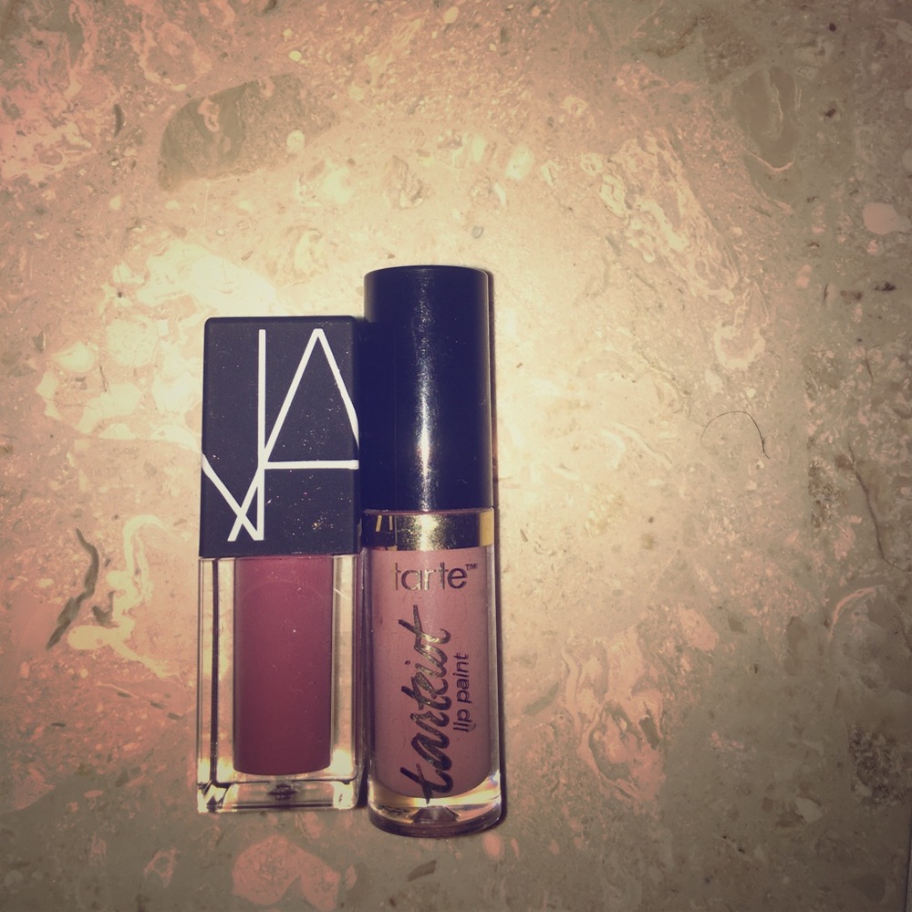 Nars and tarte lip paints