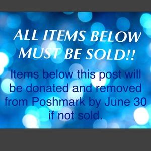 If nothing is sold I will remove all items