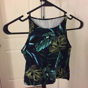 JUNGLE PRINT CROP TOP
