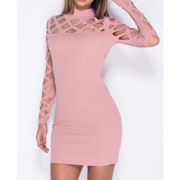 Laser Cut Out Dress - Picture 2 of 7