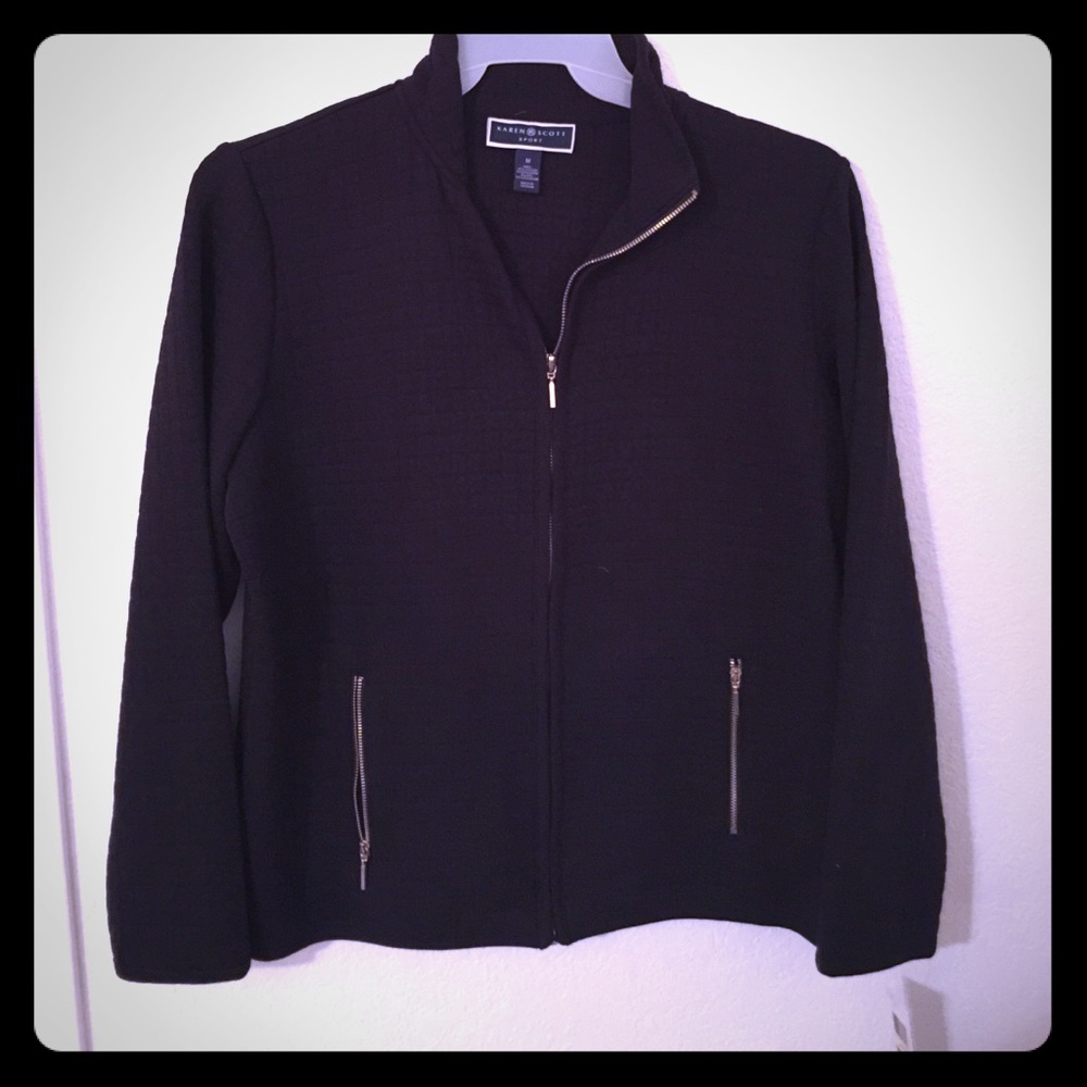 Black Karen Scott Sport Jacket