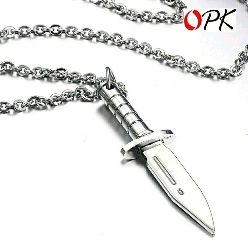 Vintage knife pendant chain