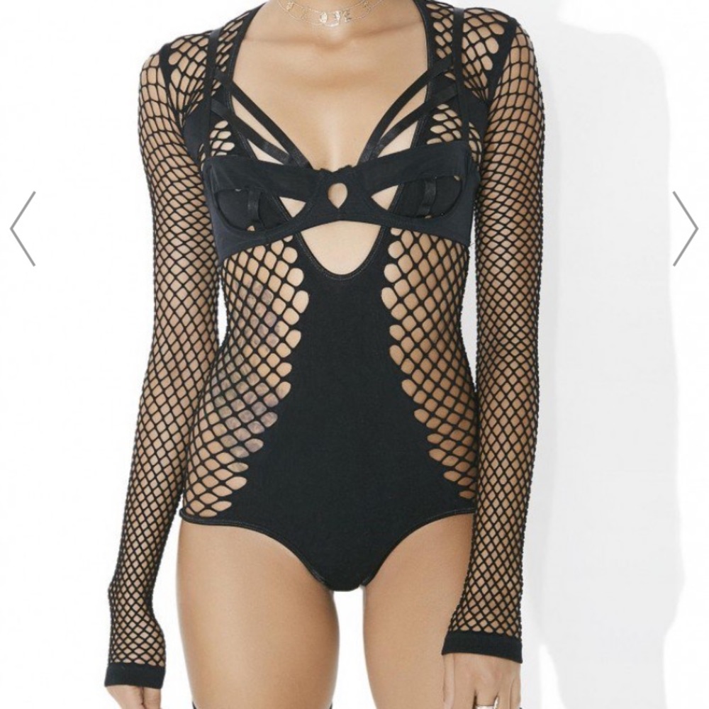 NWOT Fishnet bodysuit