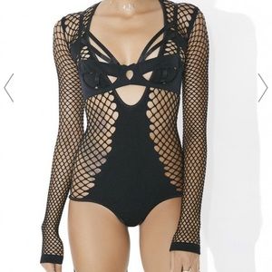 NWOT Fishnet bodysuit