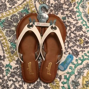 Memory foam flip flops