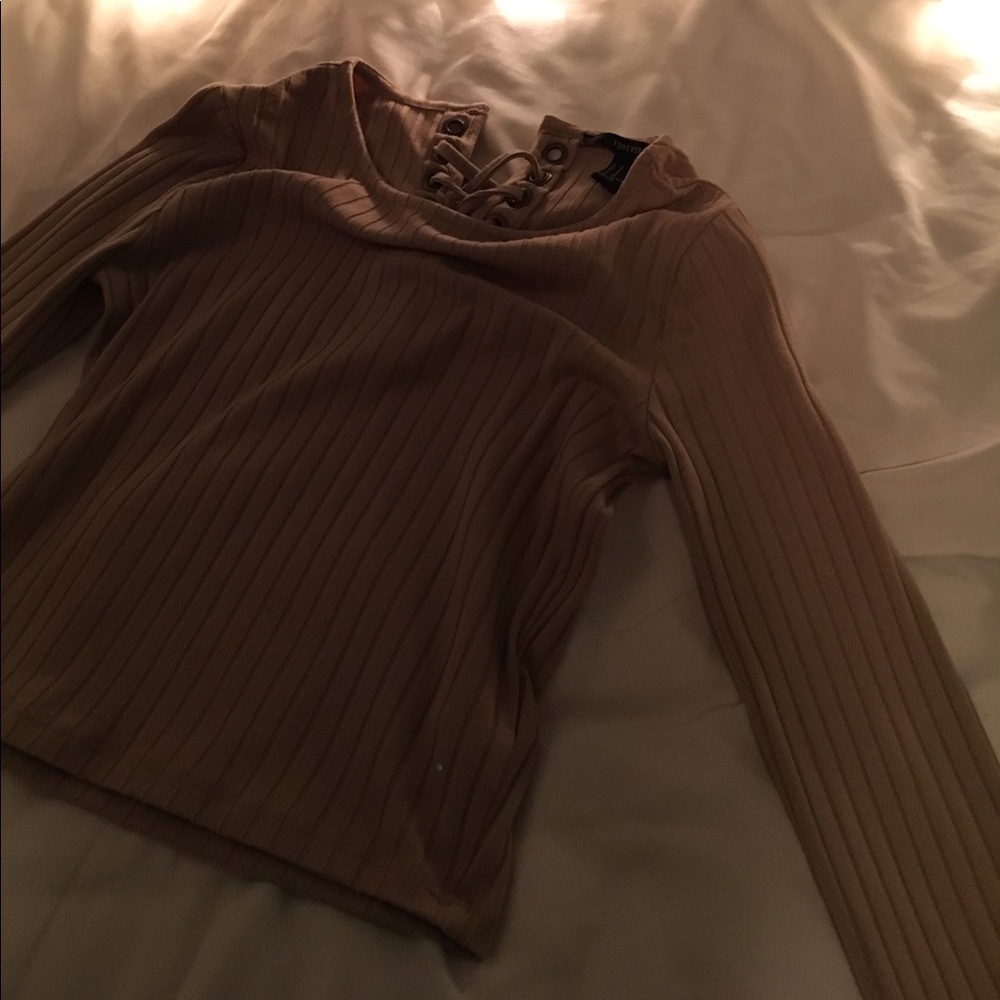 Forever 21 Tan Crop Top